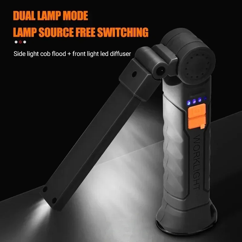 ポータブル COB LED 懐中電灯充電式ワークライト、磁気 - Battery Outdoor Camping のレビューと価格