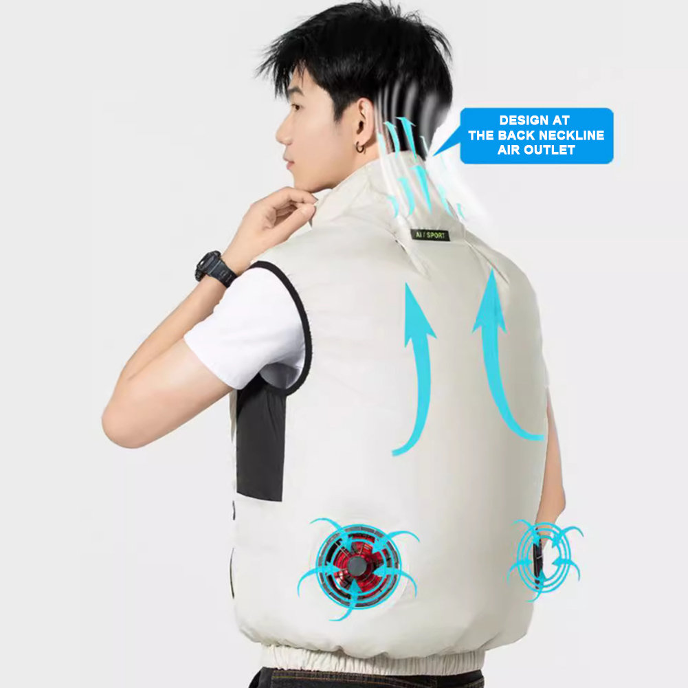 2025年冷却ファンベスト エアコン服 アイスファンベスト  - Outdoor Camping Air Conditioner のレビューと価格