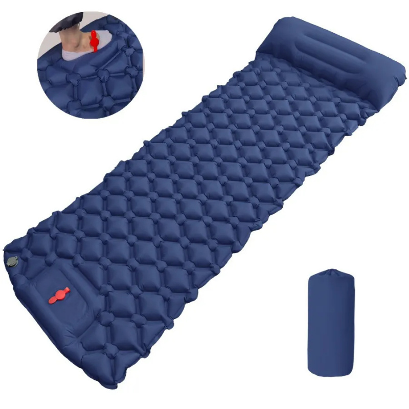 屋外キャンプ用インフレータブルマットレス寝袋枕付き超軽量エア - Camp Pillow Compressible のレビューと価格