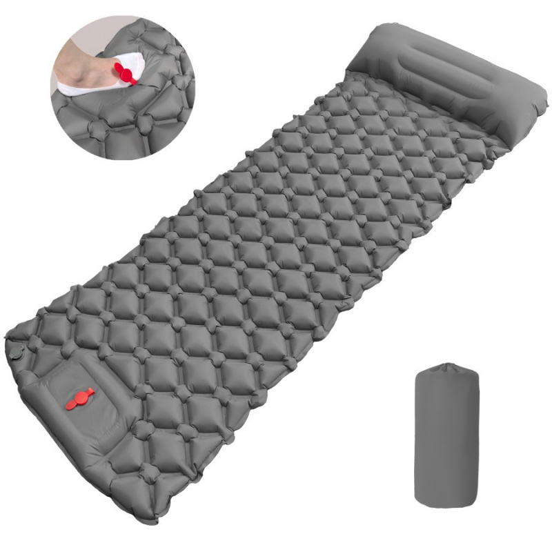 屋外キャンプ用インフレータブルマットレス寝袋枕付き超軽量エア - Camp Pillow Compressible のレビューと価格