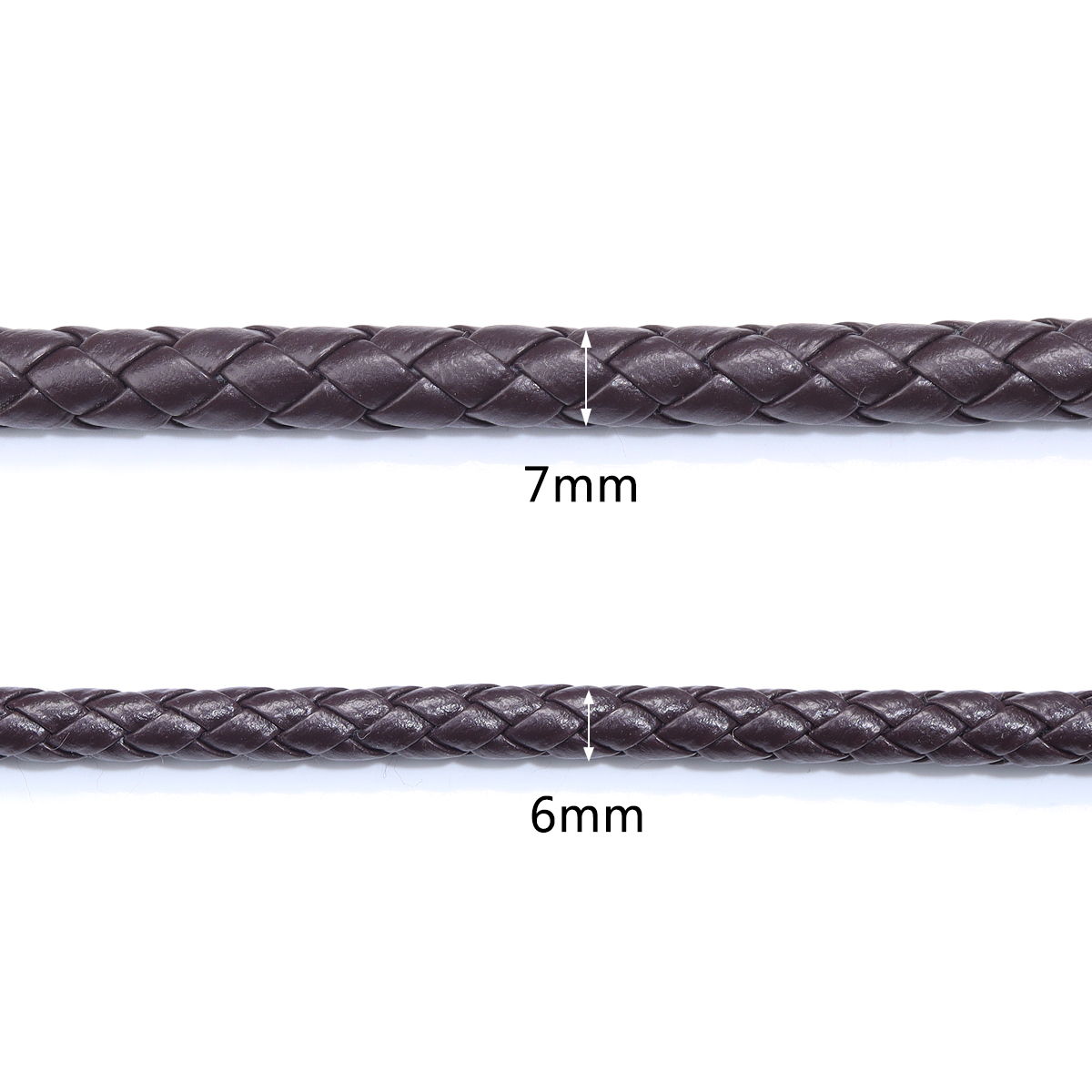 5 ヤード/ロット 6/7 ミリメートル編組レザーコードラウ - Paracord Bracelet のレビューと価格