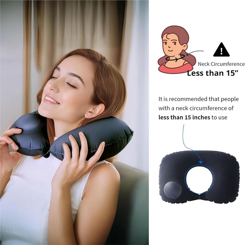 インフレータブルトラベルピロー超軽量ネックピロー圧縮可能な腰 - Camp Pillow Compressible のレビューと価格