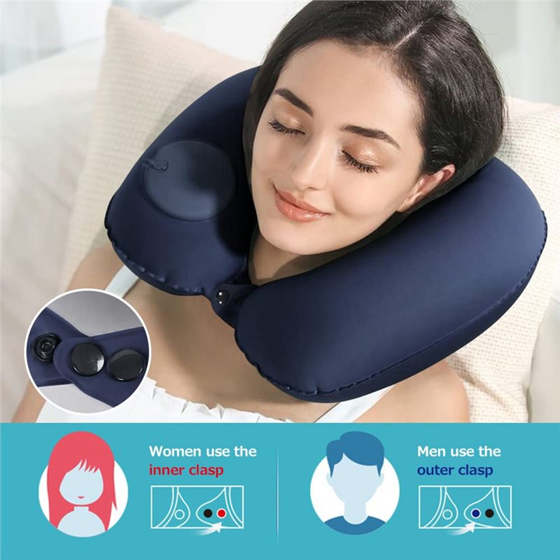 インフレータブルトラベルピロー超軽量ネックピロー圧縮可能な腰 - Camp Pillow Compressible のレビューと価格