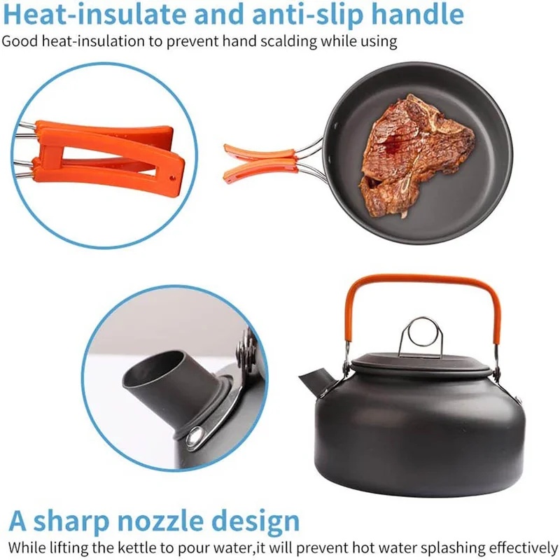 キャンプクッキングセット キャンプ調理器具 旅行用食器 アウ - Outdoor Camping Dining Set のレビューと価格