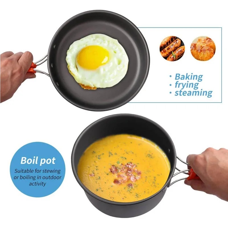 キャンプクッキングセット キャンプ調理器具 旅行用食器 アウ - Outdoor Camping Dining Set のレビューと価格