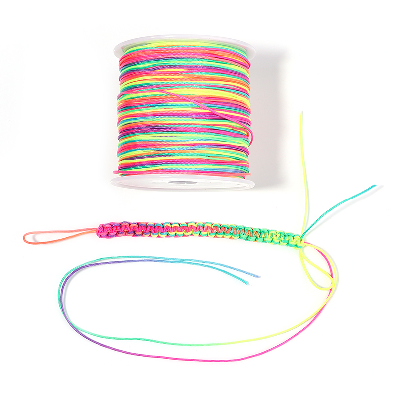90M/ロール 0.8mm ナイロン糸コード 中国結び紐 D - Paracord Bracelet のレビューと価格