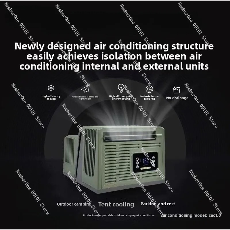 DCインバーターモバイルウィンドウエアコン 12V 24V  - Outdoor Camping Air Conditioner のレビューと価格