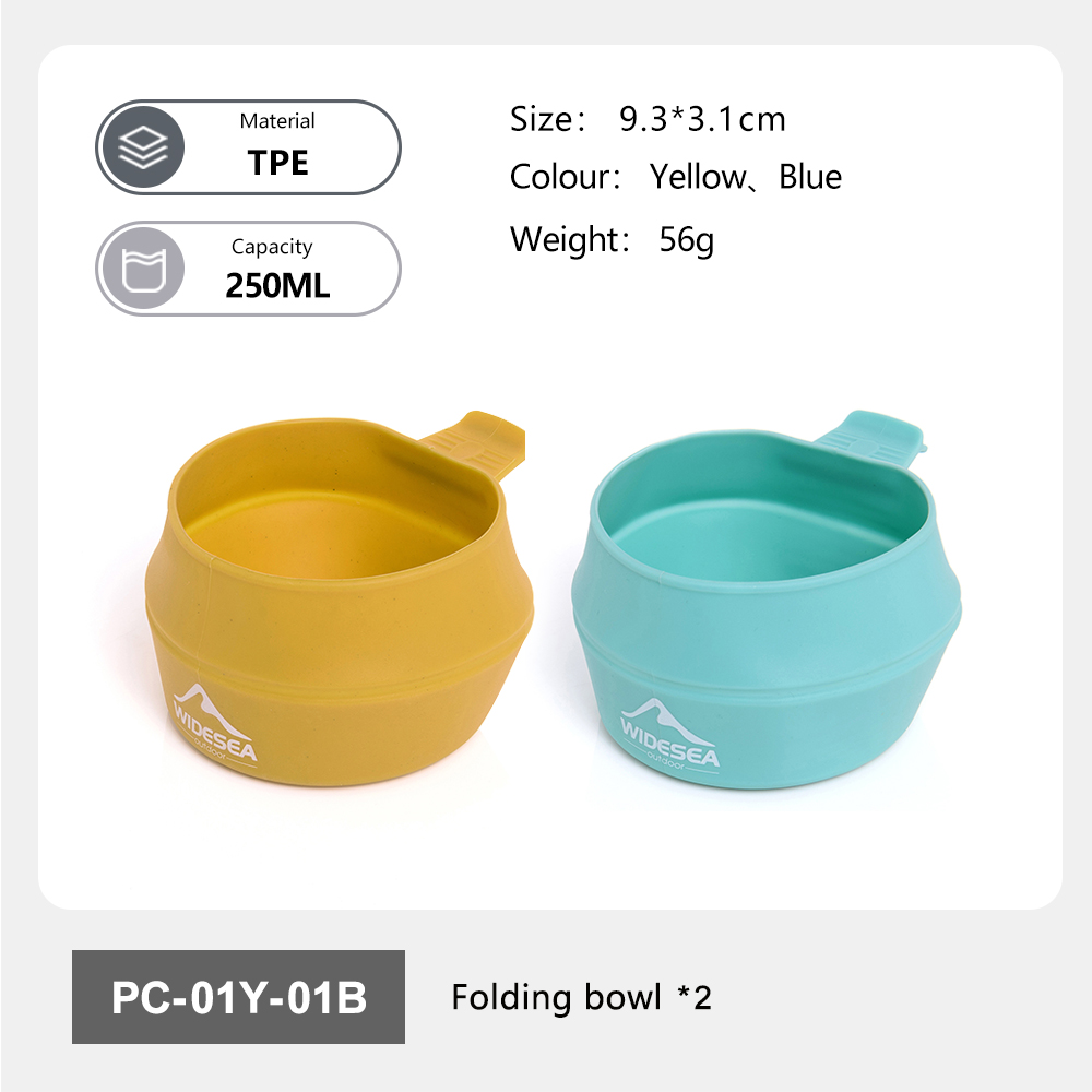 Widesea キャンプ 250 ミリリットルソフト折りたた - Outdoor Camping Dining Set のレビューと価格